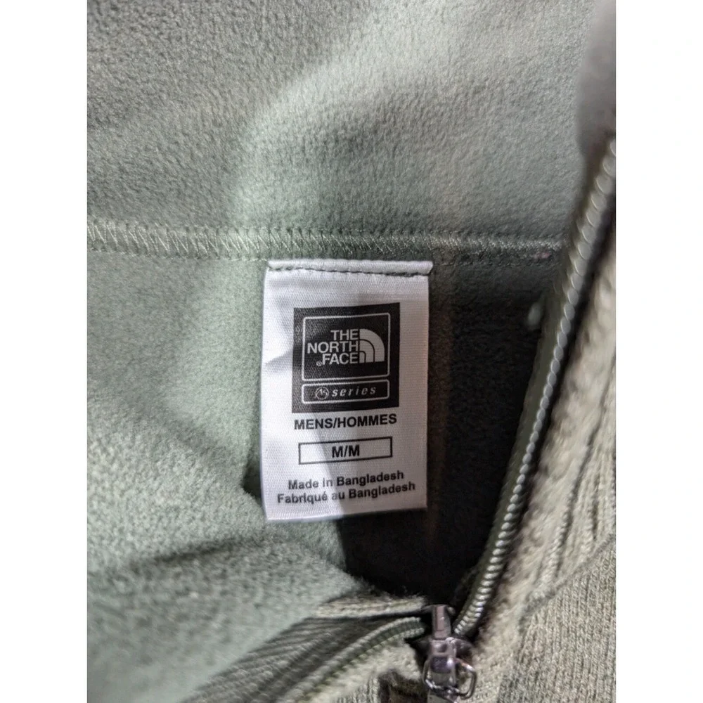 The North Face Quarter Zip Long Sleeve Sweater Mens Sz Medium Wool Blend